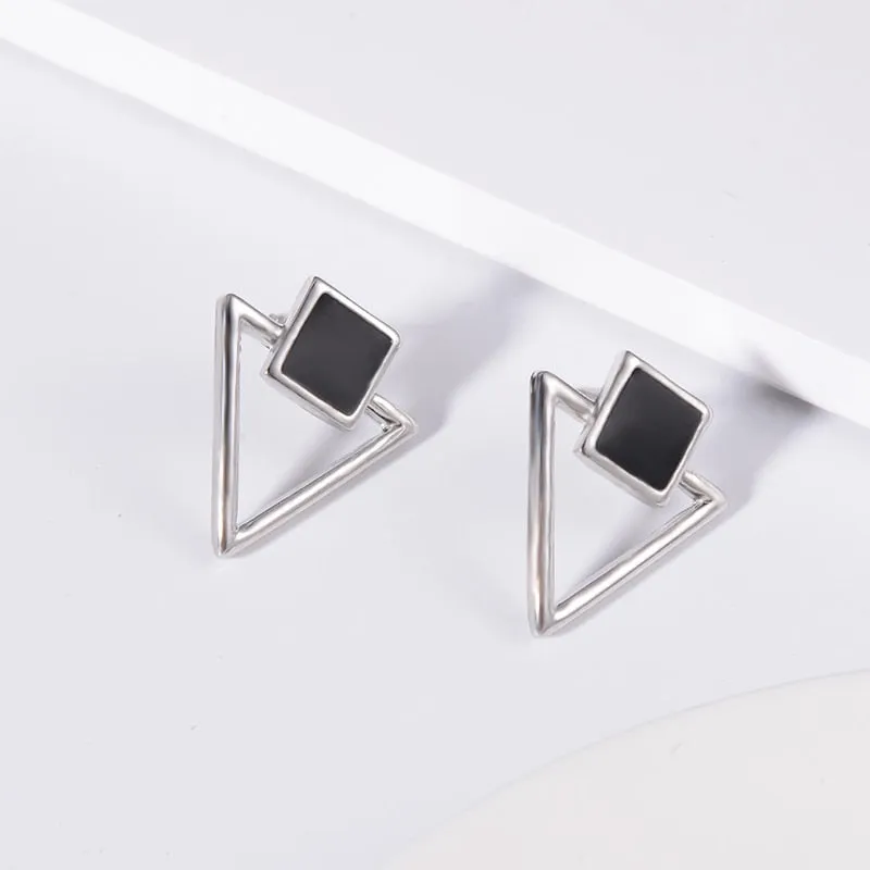 Trendy Girls Elegant Triangle Earrings