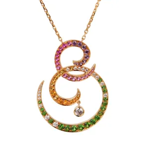 Van Cleef & Arpels Oiseaux De Paradis Sapphire Diamond Pendant Necklace