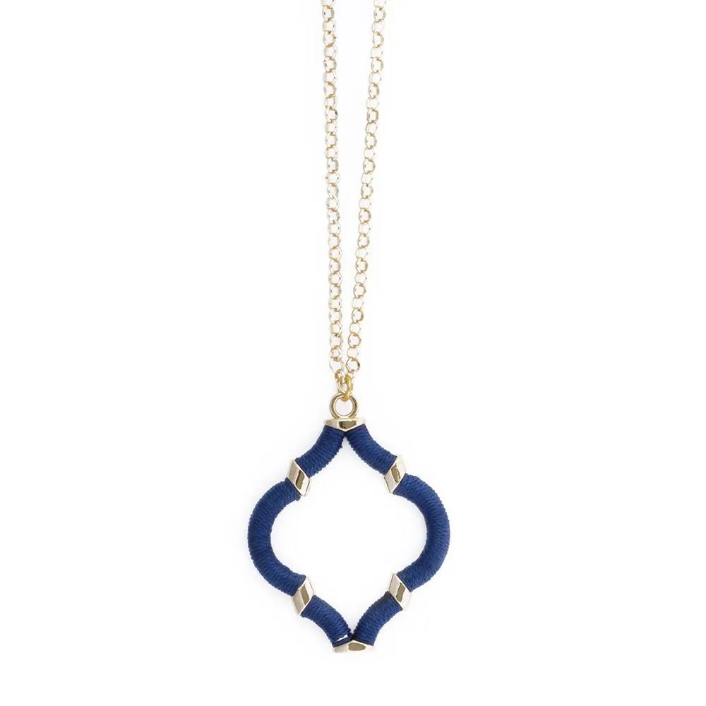 Wrapped Quatrefoil Necklaces