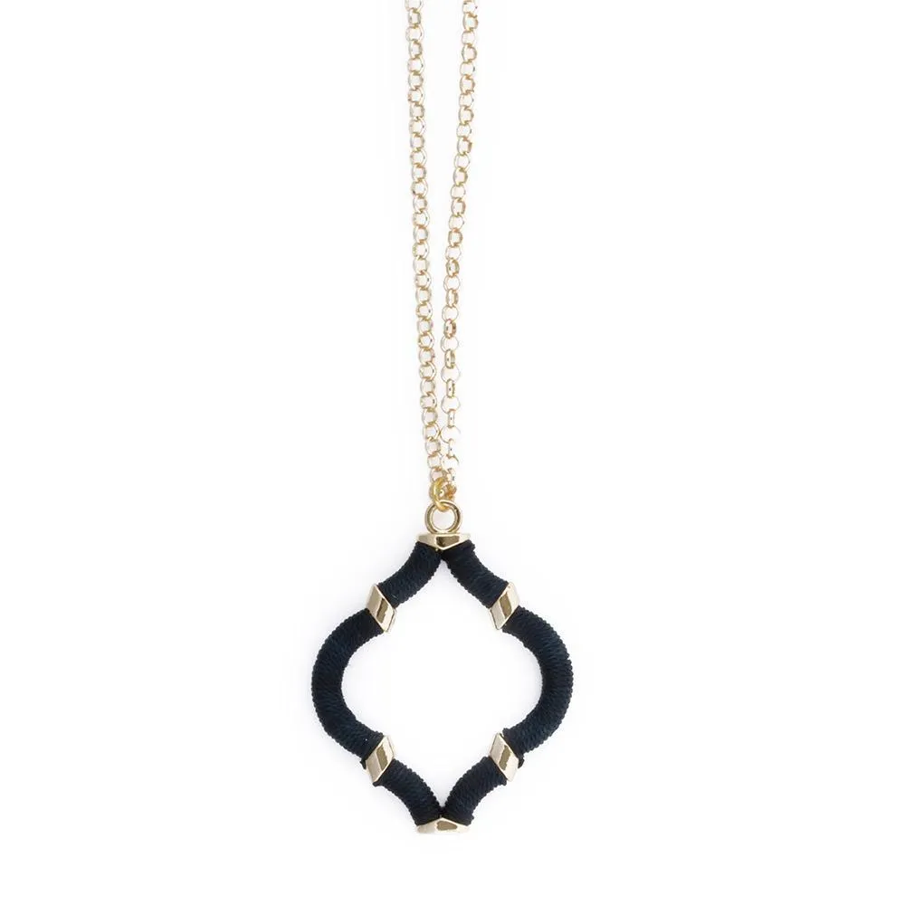 Wrapped Quatrefoil Necklaces