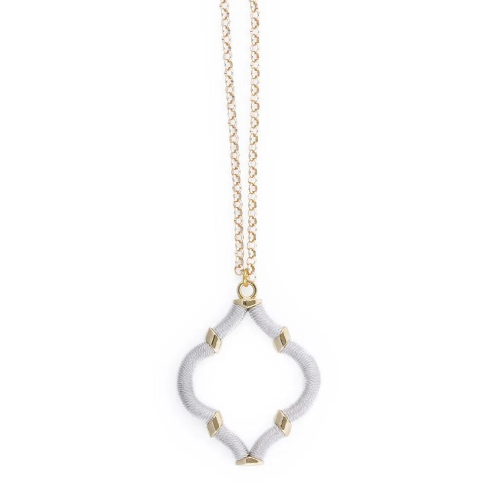 Wrapped Quatrefoil Necklaces