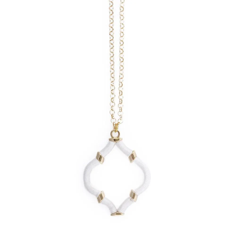 Wrapped Quatrefoil Necklaces